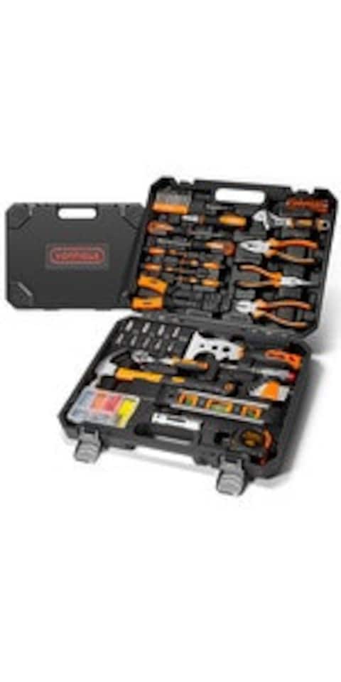 image 1 of VonHaus Ultimate 120 Piece Home Tool Kit with Carry Case