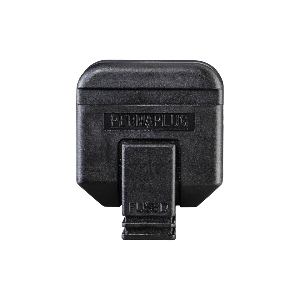 image 1 of Masterplug Rewireable Plug Heavy Duty 3 Pin Mains Plug with 13A Fuse Sleeved Pins IP20 Cable Connector