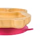 image 7 of Tiny Dining Bamboo Suction Plate - Penguin/Red - Divided Non-Slip Bamboo Self-Feeding Baby Weaning Plate | Red | Red