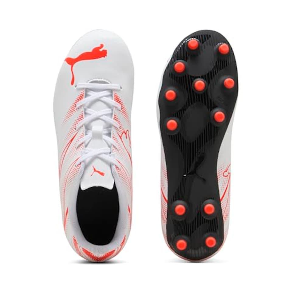 image 1 of Puma Attacanto Junior FG/AG Football Boots J12 White/Red