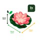 image 2 of Gardenwize 3pc Solar Floating Lotus Pond Lights