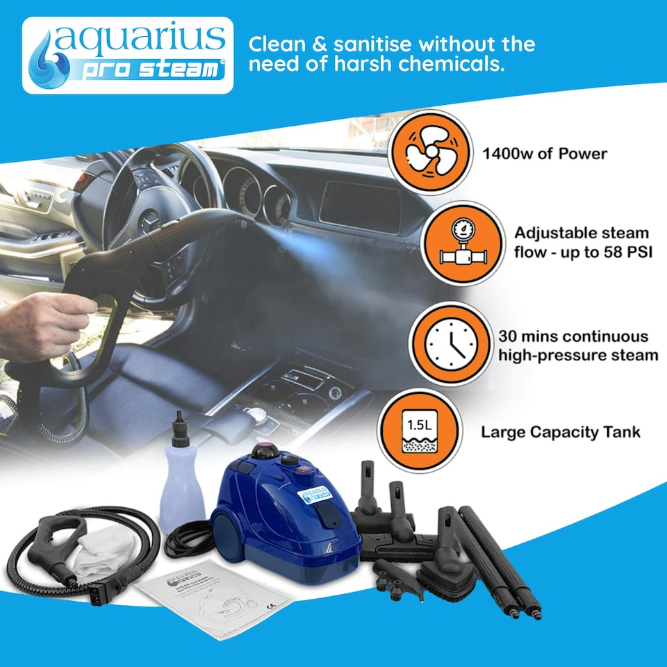 image 1 of Aquarius Pro Steam - Multi-Purpose Steam Cleaner