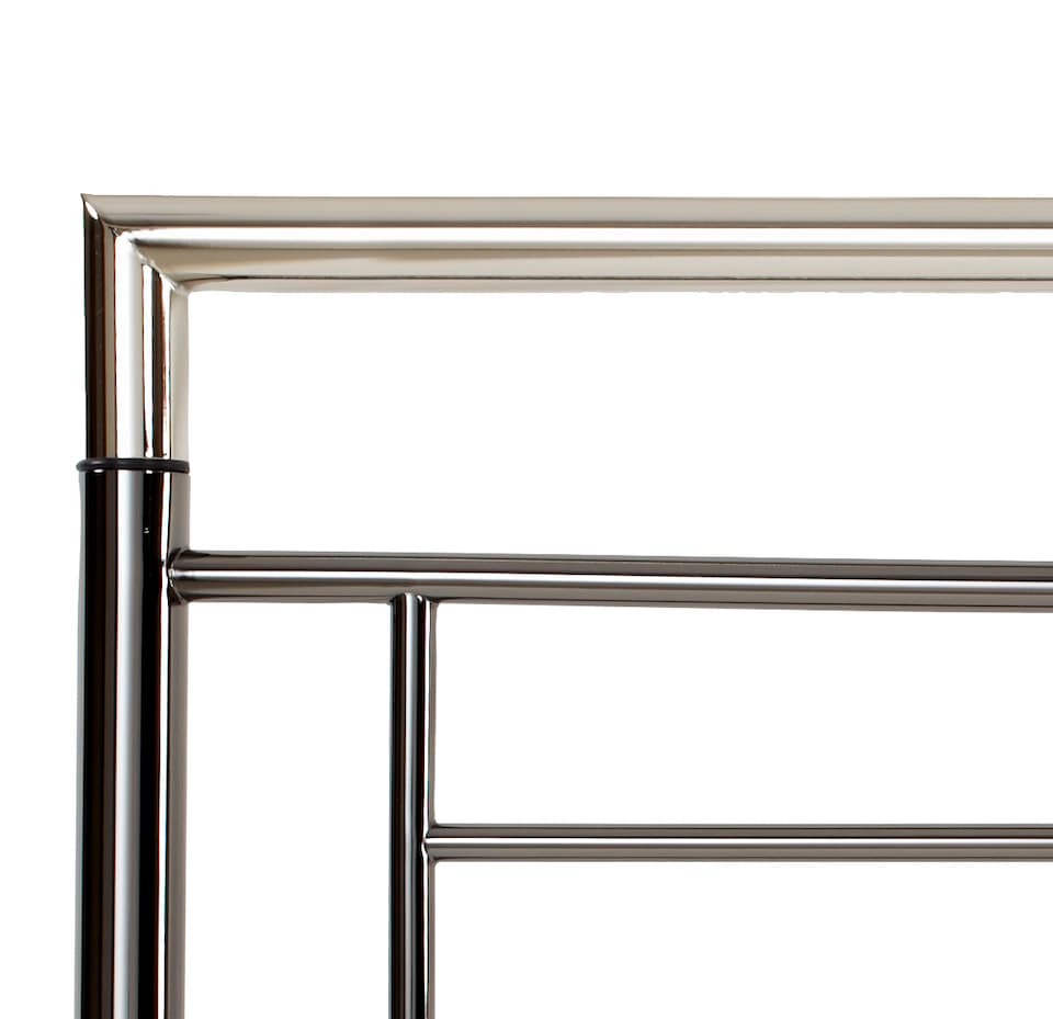 image 1 of 5ft King Size Chrome and Black Nickel,Metal Bed Headboard,Headend | Black | Black Nickel | 5ft King Size