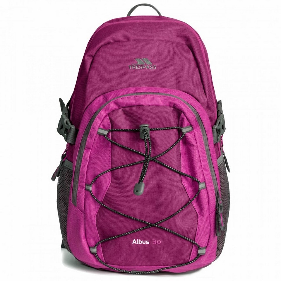 image 1 of Trespass Albus 30 Litre Casual Rucksack/Backpack | Purple | Grape Wine | One Size | 1