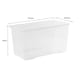image 5 of Wham Crystal 3 x 110L Stackable Plastic Storage Boxes with Lids Clear Clear