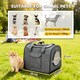image 5 of PawHut Soft Sided Cat Carrier Bag, Foldable Portable Pet Carrier for Small Dog, Puppy, Cats Up to 10kg, with Adjustable Shoulder Strap & Removable Mat, Collapsible Cat Basket Airline Approved