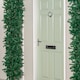 image 6 of 8ft (2.35m) Samuel Alexander Double Door Plain Green Flat Top Christmas Tree Arch with 2000 Tips