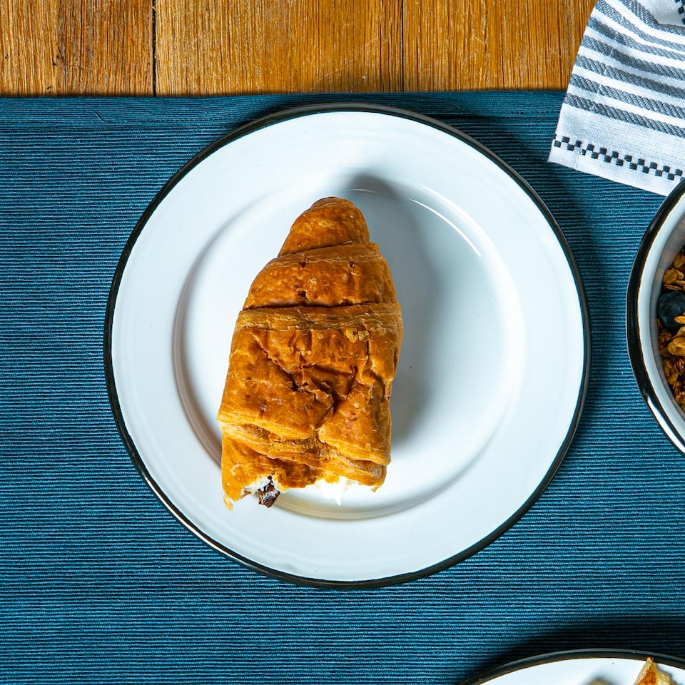 image 1 of Argon Tableware White Enamel Side Plates - 20cm - Black - Pack of 6 | Black | Black