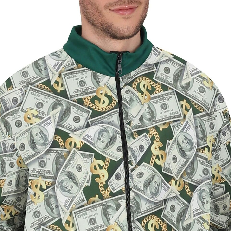 image 1 of Fancy Dress Adult Mr Bills Tracksuit - M