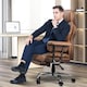 image 2 of Rattantree Ergonomic High Back Leather Office Chair with Footrest