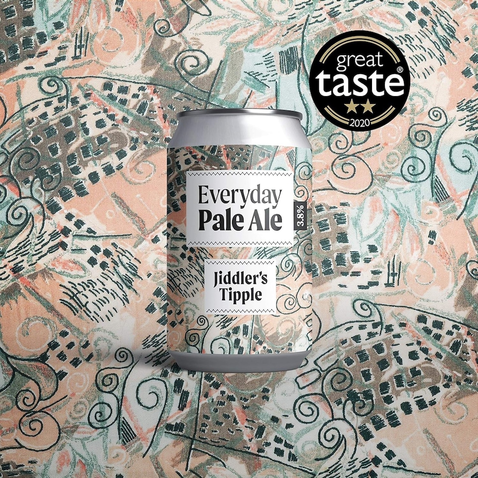 image 1 of Jiddler's Tipple -  Everyday Pale Ale -  3.8% ABV Craft Beer Cans - Vegan Gluten Free Beer - 12 x 330ml