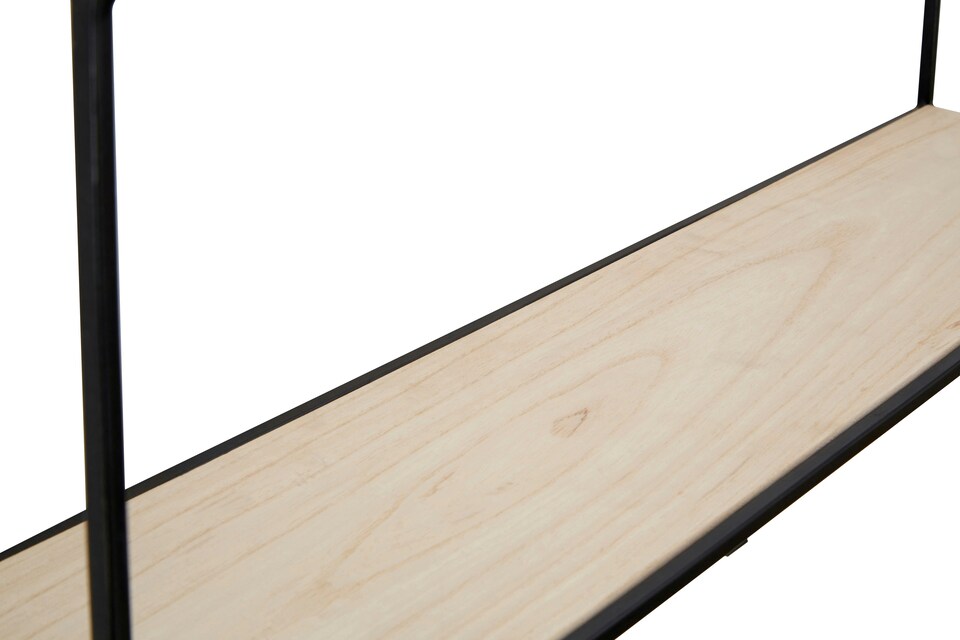 image 1 of Orsina Functional Design Cuboid Shelves, Stylish Wall Mounted Shelves For Bedroom, Sleek Metal Bedroom Shelves