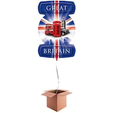 Great Britain Theme London Icons Helium Foil Giant Balloon - Inflated Balloon in a Box