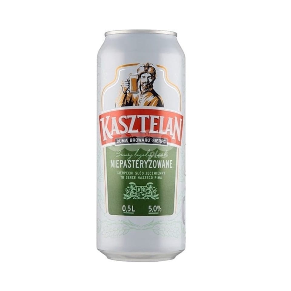 Kasztelan Niepasteryzowane Polish Lager 24 x 500ml
