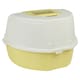 image 7 of Large Cat Corner Litter Tray Hooded Deep Cover Toilet Flap Box with Filter & Scoop | Yellow | Yellow | 1