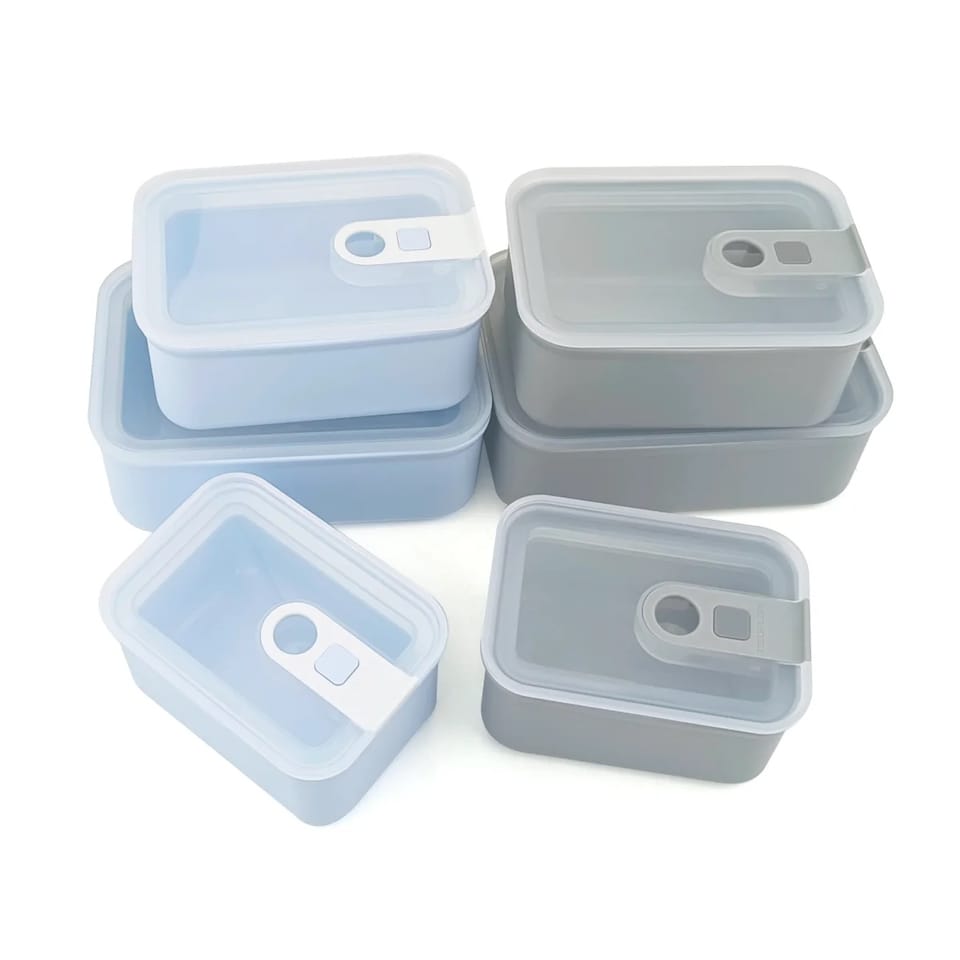 image 1 of NEOFLAM Perfect Seal Airtight Food Storage Container Grey - 560ml