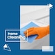 image 3 of Super Bright Sponge Cloths For Mopping Wiping Kitchen Bathroom 5Pk N/A