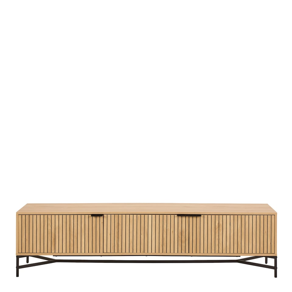 image 1 of Jaipur TV Unit With 3 Doors 176cm Wide in Oak Brown