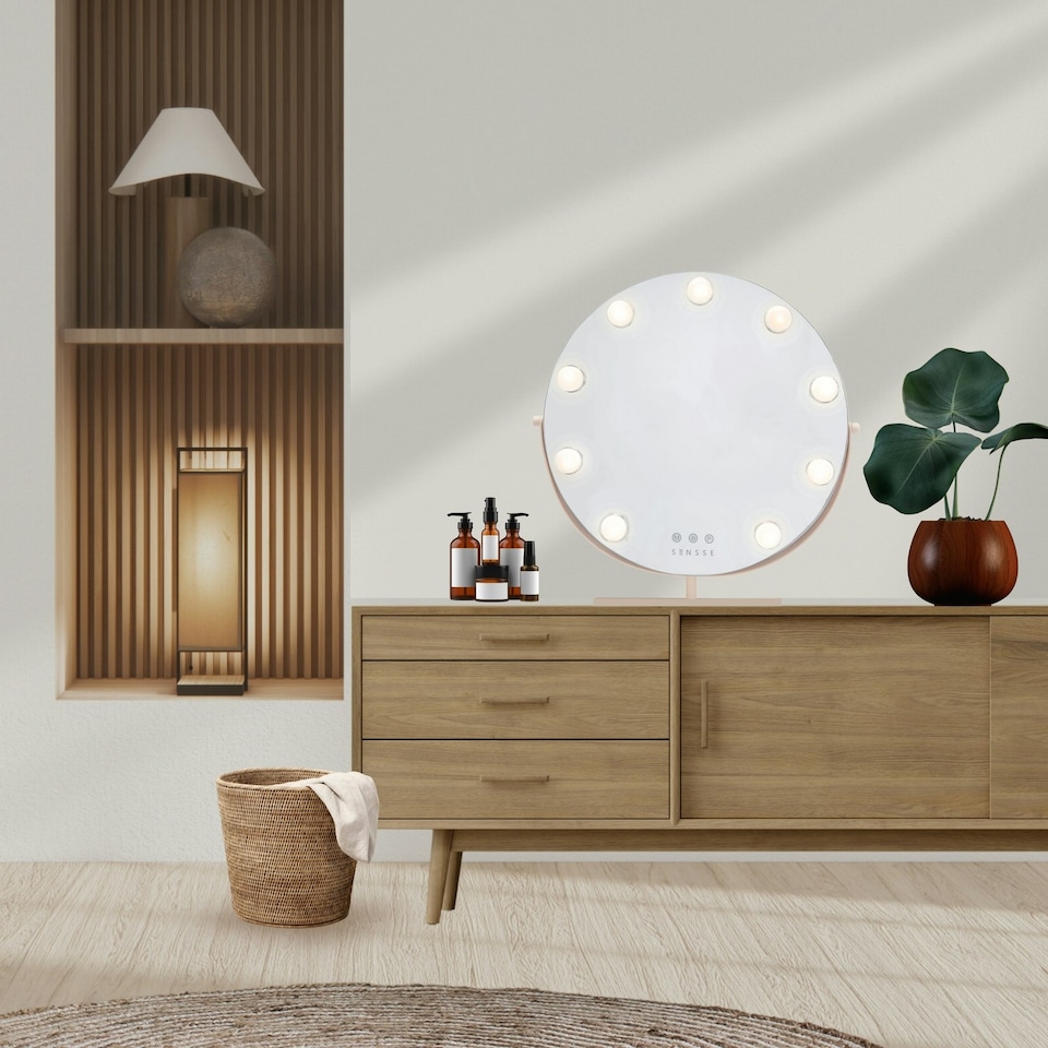 image 1 of Sensse Hollywood Mirror | Cream