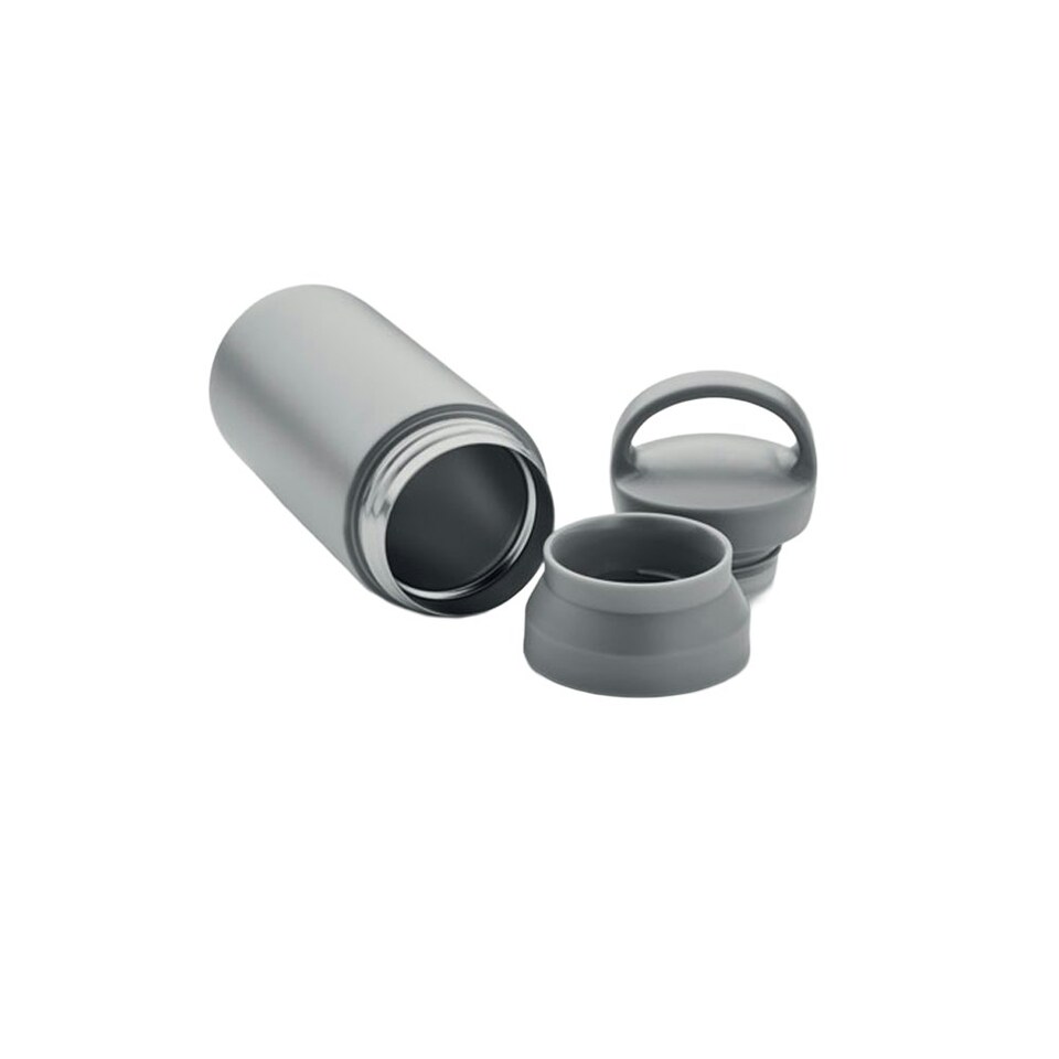 image 1 of MidOcean Onyx Double-Walled 320ml Bottle - Stone Grey - One Size Black | One Size