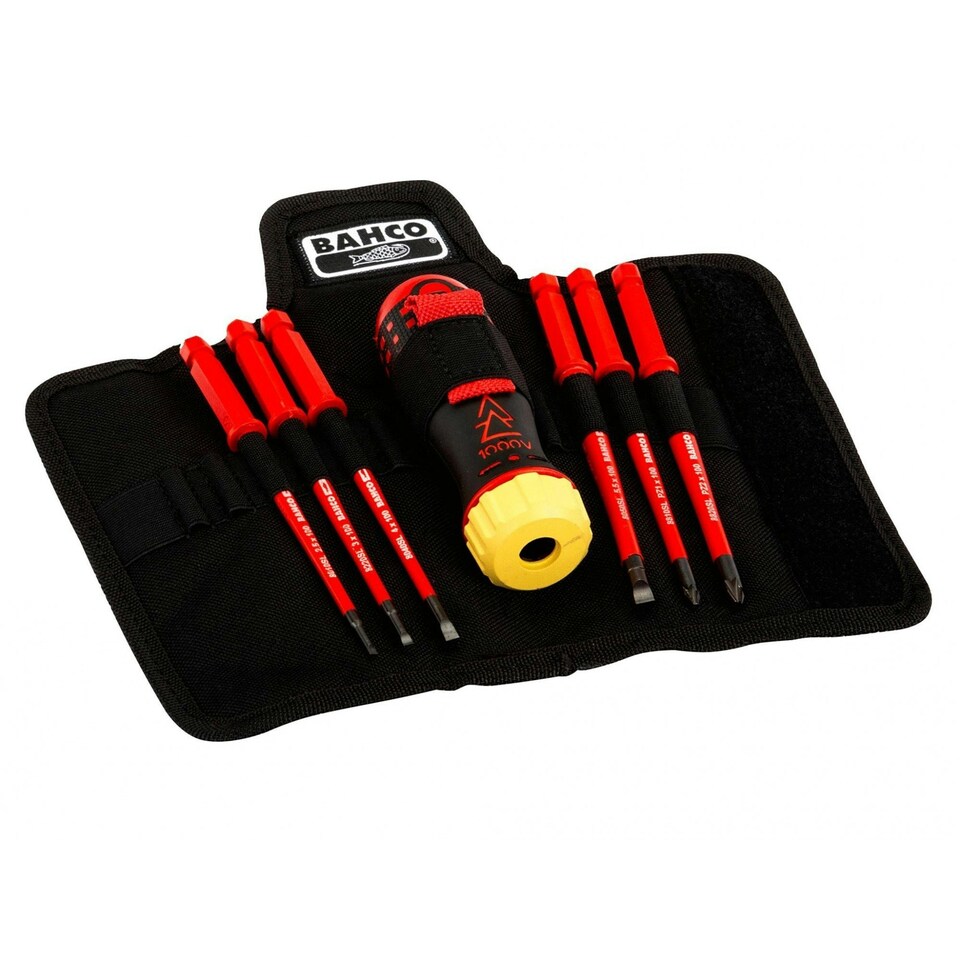 Bahco Insulated Ratcheting Screwdriver Set, 6 Piece - Multi Colour - One Size (UTTK2079)