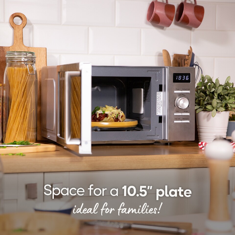 image 1 of Russell Hobbs RHMD828SS, 20L Classics Digital Microwave in Stainless Steel