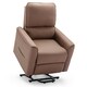 image 1 of Clifton Electric Fabric Single Motor Rise Recliner Lift Mobility Chair (Beige)