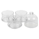 image 8 of 3 Tier Glass Cookie Jar Display Container with Dome Lid Sweets Biscuits
