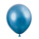 image 2 of Pack of 6 Blue Platinum 11" Latex Balloons