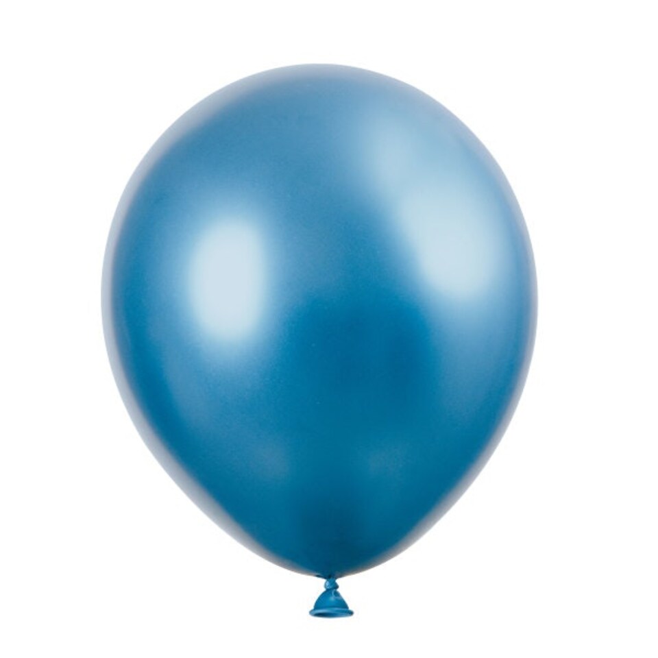 image 1 of Pack of 6 Blue Platinum 11" Latex Balloons