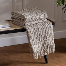 Hoem Arvo Woven Fringed Throw