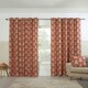 image 5 of Esher Eyelet Curtains - Orange - 229cm x 229cm