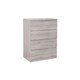 image 2 of Modern Grey Oak 4 Drawer Chest