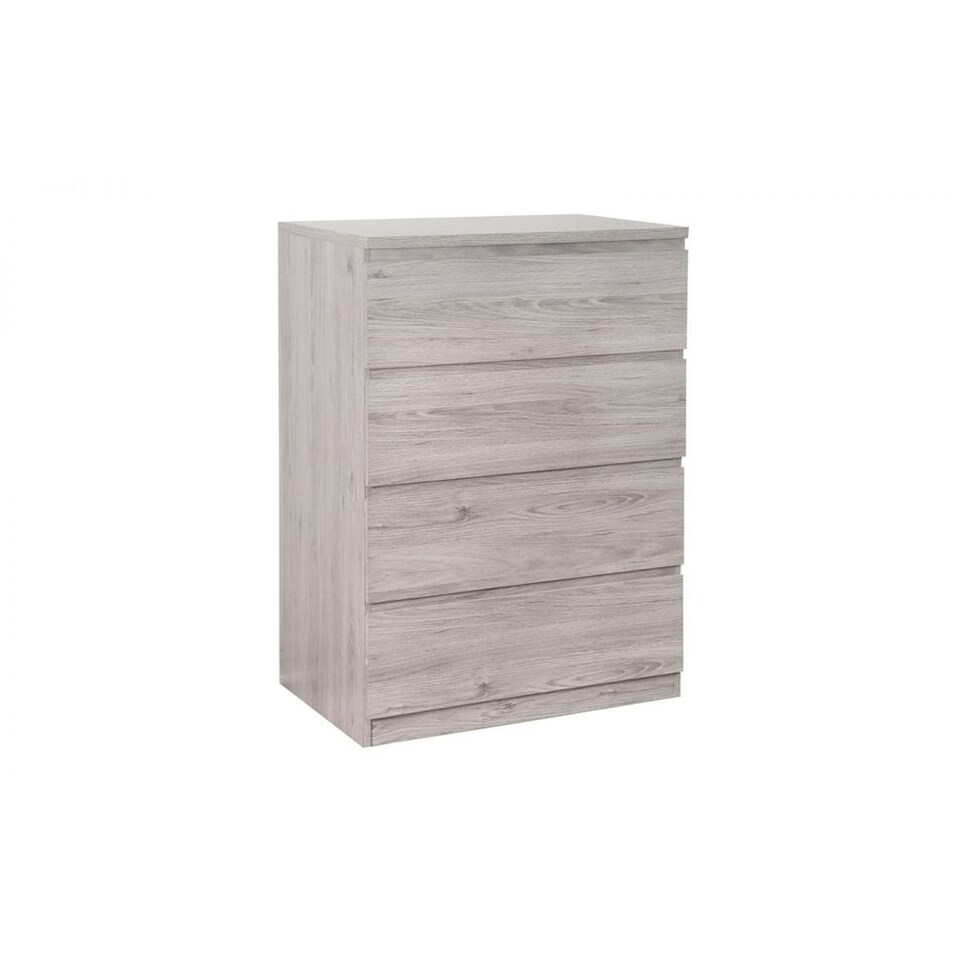 image 1 of Modern Grey Oak 4 Drawer Chest