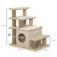 image 7 of PawHut Dog Steps for Bed 4 Step Pet Stairs Cat House with Detachable Cover