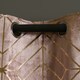 image 6 of OHS Metallic Geo Print Matte Velvet Blackout Eyelet Curtains, 46x72" - Blush Pink