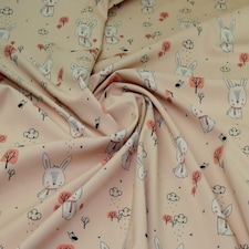 Pink Fleece Back Soft Shell Coating Fabric for Dressmaking, 142.5cm / 56" Wide - per metre