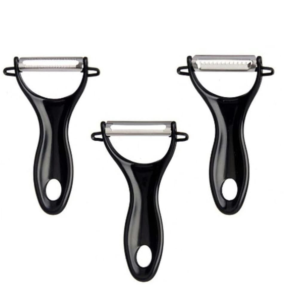 image 1 of Fruit and Vegetable Peeler Kinvara 86886 Black Stainless steel Set (12 Units)