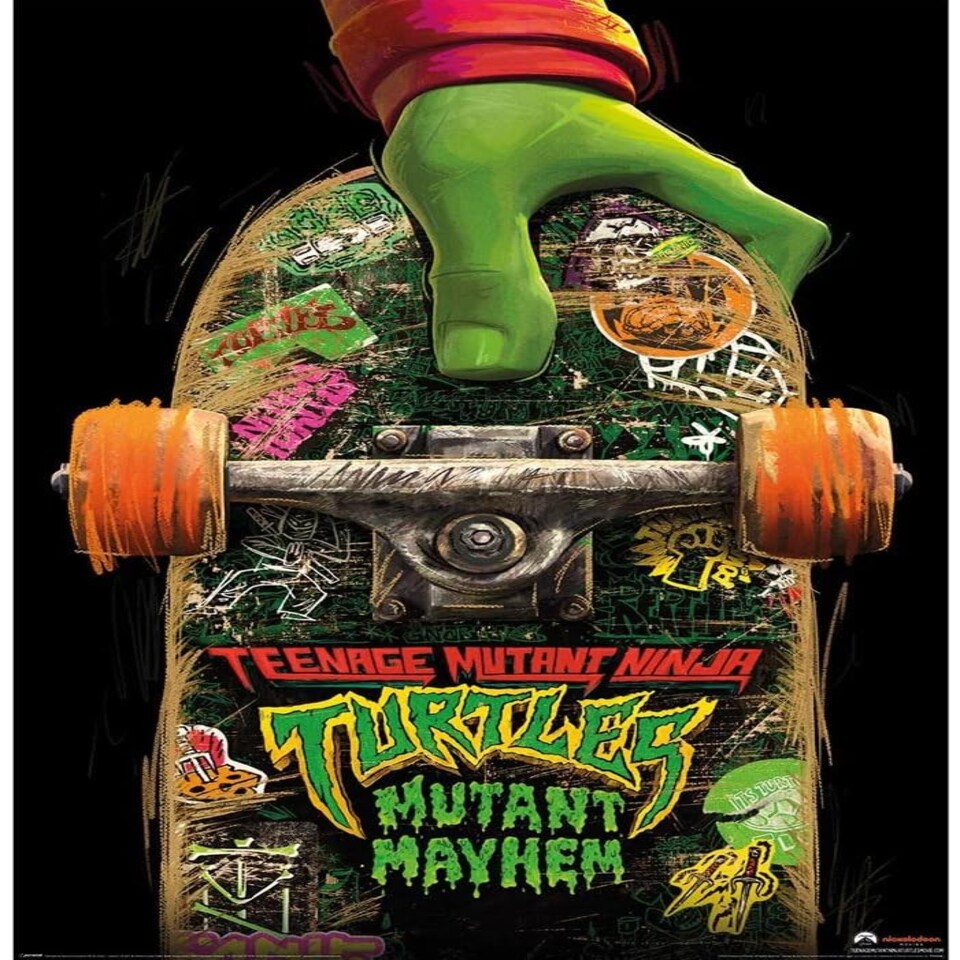 TEENAGE MUTANT NINJA TURTLES: MUTANT MAYHEM (SKATE BOARD) MAXI POSTER - TEENAGE NINJA TURTLE