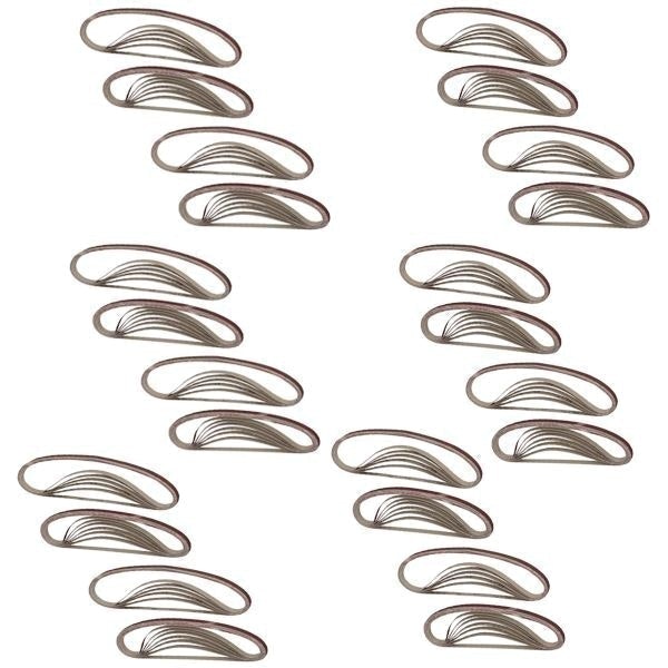 75pc 10mm x 600mm Sanding Belts For Long Reach Air Sanders Grinding