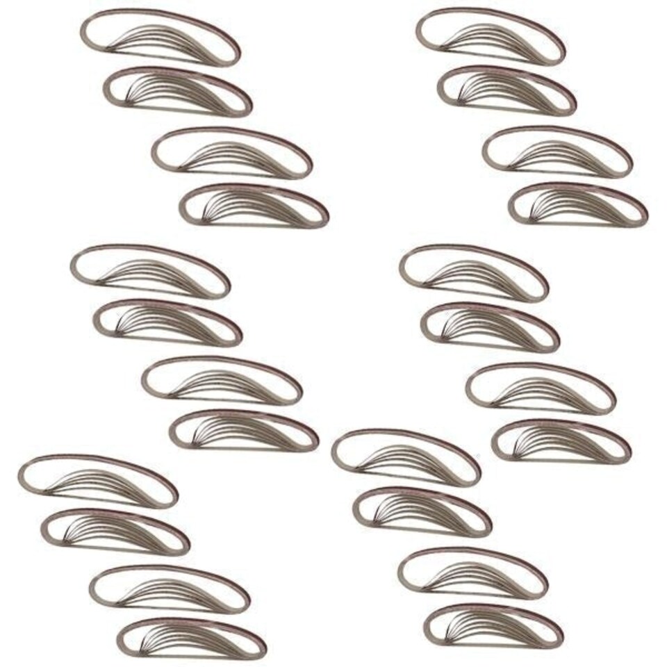 image 1 of 75pc 10mm x 600mm Sanding Belts For Long Reach Air Sanders Grinding