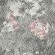 image 1 of Holden Décor Amazonia Sarasota Wallpaper - Grey/Pink - 10m x 53cm Grey