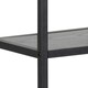 image 5 of Seaford Black Metal Wall Shelf with 3 Additional Black Shelves