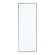 image 1 of Living and Home Modern Slim Frame Full Length Wall Mirror Black