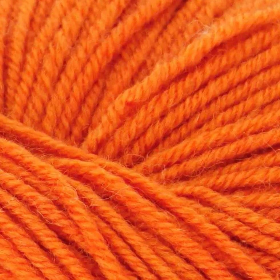 King Cole Orange Luxury Merino DK Yarn (Value Pack 12 x 50g Balls) For Crochet, Knitting - 140m per ball