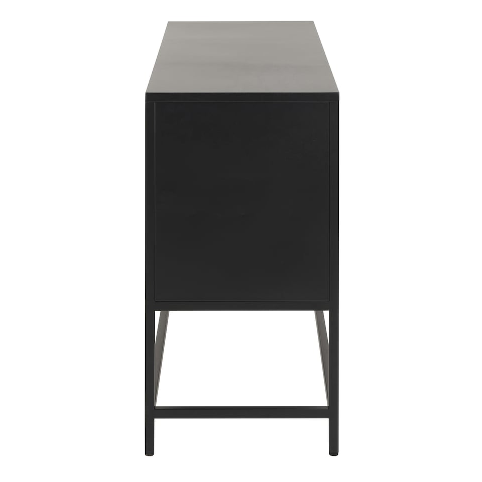 image 1 of Newcastle 3 Door Raised Sideboard in Matt Black