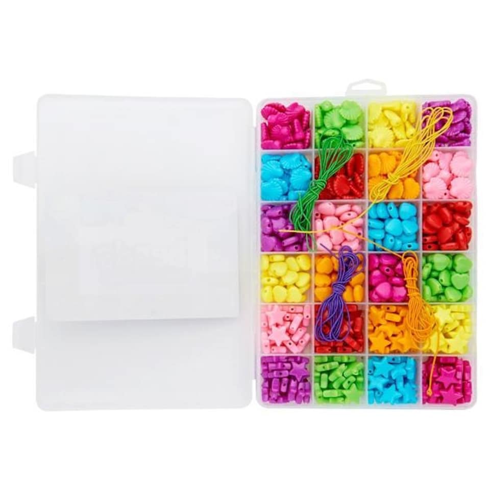 image 1 of Box of 24 Assorted Shape Beads by Crafty Bitz