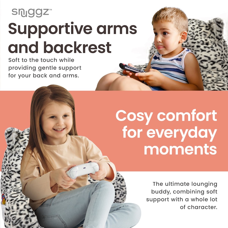 image 1 of Snuggz Cat Cuddle Cushion with Side Pocket with Carry Handle 3D Novelty Design Back Support Soft Cosy Bed Pillow - 59 x 36 x 34 cm