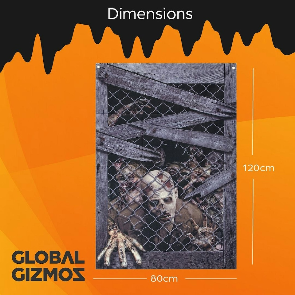 image 1 of Global Gizmos 47869 Creepy Zombie Halloween Display