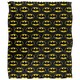 image 1 of Batman All Over Logo Blanket - Multicoloured - One Size